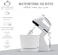 7 Speed Electric Hand Mixer with Stainless Steel Mixing Bowl, 2 Beaters, High Power Kitchen Mixer for Baking, Whisking, Mixing Dough, Cream, Eggs, Cake & Desserts