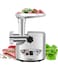Heavy Duty Electric Meat Grinder 3000W, Stainless Steel Meat Mincer Machine with 3 Cutting Plates, High Power Food Grinder with Large Capacity Tray, Fast Meat Processing