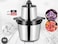 Orvix 6L Electric Food Chopper 600W, Stainless Steel Meat Grinder & Vegetable Cutter, Large Capacity Food Processor with Sharp Stainless Steel Blades for Meat, Vegetables, Fruits & Nuts