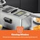 Electric Deep Fryer 3L, Stainless Steel Deep Fat Fryer with Glass Window, Adjustable Thermostat, Frying Basket, 1-Year Warranty, Countertop Oil Fryer for Home, Restaurants & Fast Food