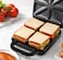 3 in 1 Sandwich Maker with Interchangeable Plates, Non-Stick Sandwich, Waffle & Grill Maker, Easy-to-Clean Removable Plates, Compact Snack Maker for Home Kitchen