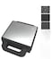 3 in 1 Sandwich Maker with Interchangeable Plates, Non-Stick Sandwich, Waffle & Grill Maker, Easy-to-Clean Removable Plates, Compact Snack Maker for Home Kitchen