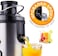 Silvonix Power Juicer Machine – Stainless Steel Juicer with Juice & Pulp Separation, Wide Mouth, Safety Lock, Easy Clean, for Celery, Carrot, Pomegranate, Citrus