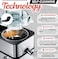 Professional 4-in-1 Heavy Duty Digital Juicer Blender, 6-Speed Control Juice Extractor, Wide Mouth Feed Chute, Self-Cleaning Function, Stainless Steel Blender for Fruits & Vegetables