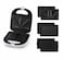 3 in 1 Sandwich Maker with Interchangeable Plates, Waffle Maker &amp; Grill, Non-Stick Sandwich Press, Easy-to-Clean Electric Breakfast Maker for Toasts, Panini &amp; Snacks
