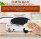 Single Burner Electric Hot Plate: Portable Countertop Stove with Adjustable Temperature Control
