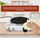 Single Burner Electric Stove, Portable Hot Plate with Adjustable Heat Control, Compact Countertop Cooker for Cooking, Boiling & Warming Food