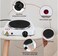 Single Burner Electric Stove, Portable Hot Plate with Adjustable Heat Control, Compact Countertop Cooker for Cooking, Boiling & Warming Food