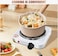Portable Electric Cooking Hot Plate, Single Burner Countertop Stove with Adjustable Thermostat, Compact Electric Burner for Kitchen, Camping & Dorm Room