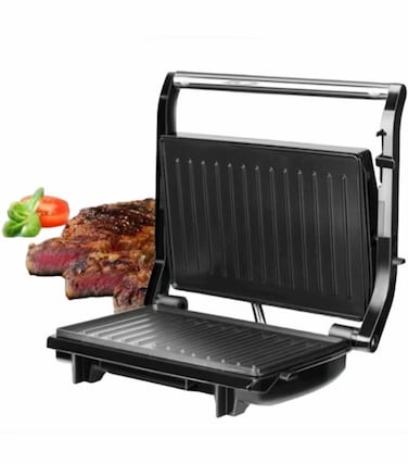 2 Slice Panini Press & Contact Grill Maker – Non-Stick Sandwich Maker with Cool Touch & Indicator