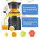 Electric Citrus Juicer, Automatic Orange Juicer Machine with One-Touch Operation, Cleaning Brush, Citrus Squeezer for Oranges, Lemons, Limes & Grapefruits