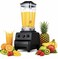 Commercial Heavy Duty Blender 2L, Professional Blender &amp; Grinder with 600ml Grinding Cup, Variable Speed, 6 Stainless Steel Blades for Smoothies, Juices &amp; Spices