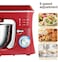 Electric Stand Mixer with 6 Speed Settings &ndash; Powerful Kitchen Food Mixer for Cake, Bread, Pizza Dough, Cookies, Whipped Cream &amp; Baking, Compact Black Design