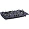 Gas Stove with Tempered Glass Top 3 Burner, Heavy Duty Cast Iron Burners, High Efficiency Gas Cooktop, Heat Resistant, Low Gas Consumption, Durable Kitchen Stove for Home & Outdoor Cooking