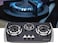 3 Burner Gas Cooktop with Tempered Glass Top, Cast Iron Burners, Energy Efficient Low Gas Consumption Stove, Heat Resistant Gas Hob for Home Kitchen & Outdoor Cooking