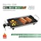 Electric BBQ Grill, Fast Heating Indoor Grill with Adjustable Temperature, Non-Stick Coating, Cool-Touch Handles, Electric Grill for BBQ, Roasting Meat, Fish &amp; Vegetables