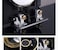 2 Burner Gas Stove with Black Tempered Glass, Thermocouple Flame Failure Protection, High Efficiency Gas Hob, Durable &amp; Easy to Clean Built-In Gas Cooktop for Modern Kitchen