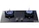 2 Burner Gas Cooktop with Black Tempered Glass, Built-In Gas Stove with Thermocouple Safety Protection, High Efficiency Dual Burner Hob, Durable Kitchen Cooktop
