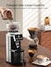 Electric Burr Coffee Grinder with 30 Adjustable Grind Settings, Stainless Steel Coffee Grinder, LED Display, Portafilter Holder for Espresso, French Press, Pour Over & Moka Coffee