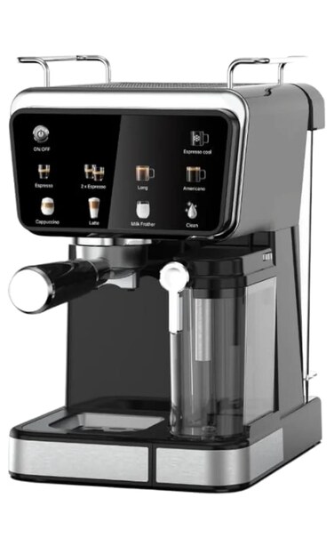 Espresso Coffee Machine 20 Bar with Digital Touch Screen, 1350W Thermoblock Coffee Maker, 1.5L Removable Water Tank for Espresso, Cappuccino, Latte & Americano