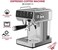 20 Bar Espresso Coffee Machine, 51mm Professional Portafilter Coffee Maker with High Pressure Pump, Rich Crema Extraction, Steam Wand for Cappuccino, Latte &amp; Americano