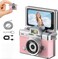 Mini Digital Camera 1080P HD, Thumb Size Pocket Camera with Flip LCD Screen, Built-In Flash, Rechargeable Keychain Camera for Travel, Selfies, Kids, Vlogging & Concerts