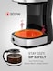 Drip Coffee Maker 900W 1.5L, Automatic Filter Coffee Machine with Anti-Drip System, Removable Filter Holder, Automatic Shut-Off, Water Level Indicator & Stainless Steel Finish