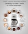 Drip Coffee Maker 900W 1.5L, Automatic Filter Coffee Machine with Anti-Drip System, Removable Filter Holder, Automatic Shut-Off, Water Level Indicator & Stainless Steel Finish