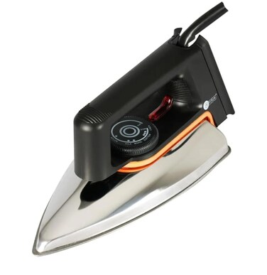 Heavy Duty Dry Iron for Clothes, Portable Electric Iron with Adjustable Thermostat Temperature Control, Smooth Soleplate & Powerful Performance