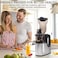Heavy Duty Slow Juicer, Masticating & Centrifugal Cold Press Juicer, 130mm Extra Wide Feed Chute, High Juice Yield, Powerful Motor, Juice Extractor for Fruits & Vegetables, Easy to Clean