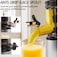 Heavy Duty Slow Juicer, Masticating & Centrifugal Cold Press Juicer, 130mm Extra Wide Feed Chute, High Juice Yield, Powerful Motor, Juice Extractor for Fruits & Vegetables, Easy to Clean