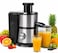 2 Speed Electric Centrifugal Juicer, Stainless Steel Juice Extractor with Wide Feed Chute, Powerful Fruit & Vegetable Juicer, Anti-Drip Juice Maker
