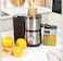 2 Speed Electric Centrifugal Juicer, Stainless Steel Juice Extractor with Wide Feed Chute, Powerful Fruit & Vegetable Juicer, Anti-Drip Juice Maker