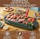 2 in 1 Electric BBQ Grill &amp; Barbecue Machine, Smokeless Indoor/Outdoor Grill with Non-Stick Plate, Double Heating Tube, Adjustable Grilling Net, Electric Tandoor BBQ Maker for BBQ, Frying