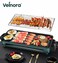 2 in 1 Electric BBQ Grill &amp; Barbecue Machine, Smokeless Indoor/Outdoor Grill with Non-Stick Plate, Double Heating Tube, Adjustable Grilling Net, Electric Tandoor BBQ Maker for BBQ, Frying