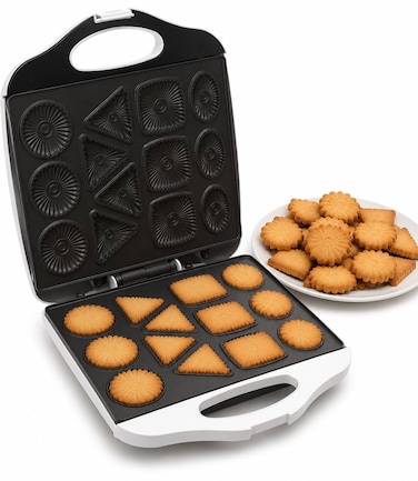 Electric Cookie Maker Machine Biscuit Maker &ndash; Automatic Biscuit Press with 13-Hole Non-Stick Baking Plate, Temperature Control &amp; Crispy Cookie Maker for Home Baking
