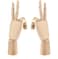 2 Pack 12 Inch Wooden Artist Mannequin Hands – Left & Right Flexible Wooden Hand Models for Drawing, Sketching, Painting, Anatomy Study, Home Office Decor & Art Display