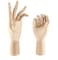 2 Pack 12 Inch Wooden Artist Mannequin Hands – Left & Right Flexible Wooden Hand Models for Drawing, Sketching, Painting, Anatomy Study, Home Office Decor & Art Display