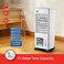 2 in 1 Portable Air Cooler with 17L Water Tank, 4 Ice Packs, 3-Speed Control, Wide-Angle Oscillation, High-Efficiency Evaporative Cooling &amp; Caster Wheels