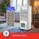 2 in 1 Portable Air Cooler with 17L Water Tank, 4 Ice Packs, 3-Speed Control, Wide-Angle Oscillation, High-Efficiency Evaporative Cooling &amp; Caster Wheels