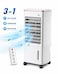 2 in 1 Portable Air Cooler with 17L Water Tank, 4 Ice Packs, 3-Speed Control, Wide-Angle Oscillation, High-Efficiency Evaporative Cooling &amp; Caster Wheels
