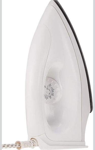 Dry Iron with White Ceramic Soleplate, Non-Stick Fast Heating Iron, Adjustable Temperature Control, Lightweight Clothes Iron for Home & Travel