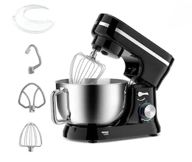 1200W Stand Mixer 5L Stainless Steel Bowl, 8-Speed Electric Food Mixer with Dough Hook, Whisk & Beater for Baking, Kneading and Cooking