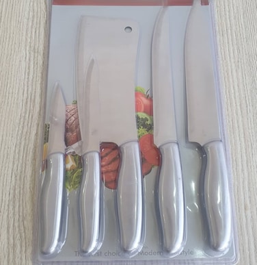 Professional 5-Piece Kitchen Knife Set &ndash; Ultra-Sharp Stainless Steel Chef Knives, Ergonomic Handle, Rust-Resistant, Durable &amp; Precision Cutting Tools