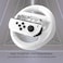 مجموعة من 2 عجلة قيادة لجهاز Nintendo Switch وOLED Joy-Con – ملحق قبضة وحدة تحكم ألعاب السباق، بتصميم دائري مريح (أبيض)