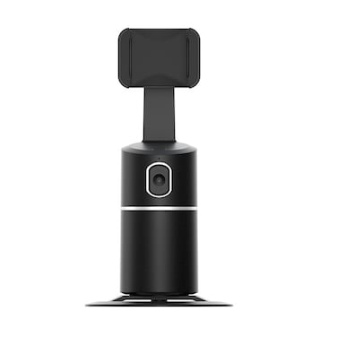 360&deg; Auto Face &amp; Object Tracking Phone Holder &ndash; Smart AI Motion Tracking, Hands-Free Live Streaming Selfie Stick, No App Required, Auto Rotate Mobile Stand