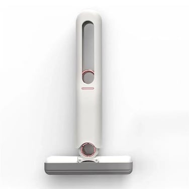 ممسحة ضغط صغيرة - ممسحة تنظيف أرضيات بدون استخدام اليدين مع امتصاص الماء - ممسحة صغيرة الحجم للتنظيف الجاف والرطب، مقاومة للتآكل، تدور بزاوية 360 درجة