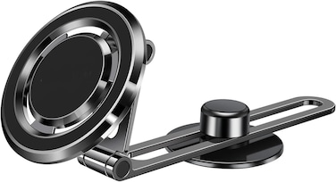 حامل هاتف مغناطيسي لسيارات Tesla - حامل هاتف للسيارة قابل للطي والانزلاق، مغناطيس قوي لقبضة آمنة، مثبت على لوحة القيادة والشاشة، متوافق