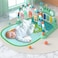 Baby Play Gym Mat with Music, Lights, and Pedal Piano - Newborn Activity Playmat   Music Light Crawling Activity Rug Toy Infant Gift