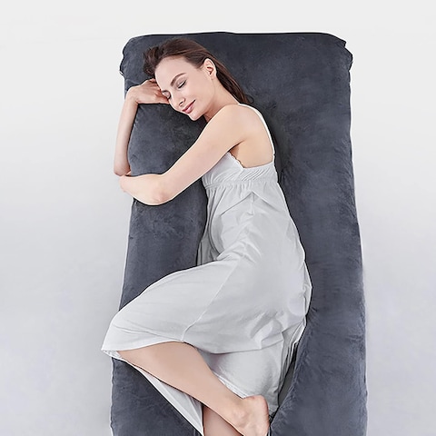 Pregnancy Pillow for Sleep - U Shaped Full Body Pillow with Removable Pillowcase - Comfortable Maternity Support Pillow